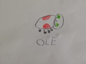 ..das Super-Marienkäferchen bringt den Namen "Ole".